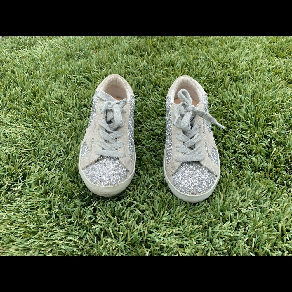 Golden Goose kids silver sequin sneakers